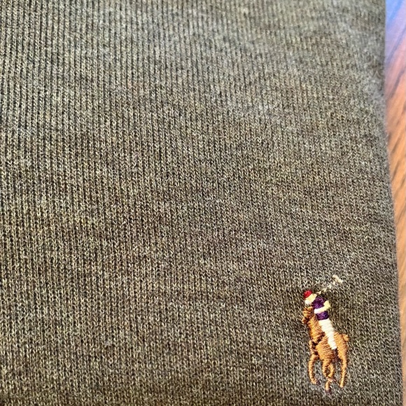 Mens premium Polo By Ralph Lauren 1/4 zip sweater - Picture 3 of 5